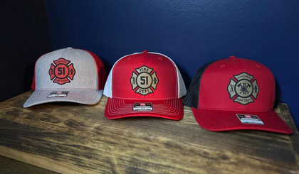 Custom Police and Fire Department Hats
