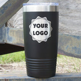 FREE Ship - Personalized 20oz Tumbler - YOUR LOGO - Wholesale Tumblers - Laser Engraved - Business - Corporate Gift - Bulk Tumblers -