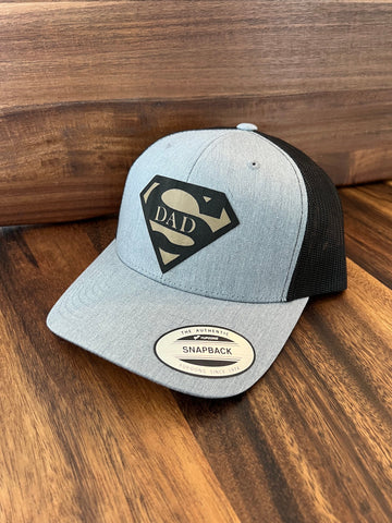 Super Dad | Dad Hat | Snapback Hat | Dad | Dad Baseball Cap | Trucker Hat | Gifts for Dad | Patch Hat | Dad | Parents | Father's Day