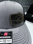 Bass Fishing USA Flag Hat