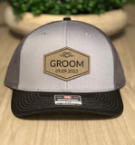 Custom Groom Wedding Party Hats | Groomsman Caps | Best Man Hat | Groom Patch Trucker Hats | Bride and Groom Hats | Wedding Party Hats Caps