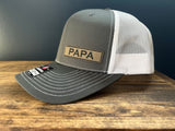 Papa Hat | Custom Papa Gift | Snapback Hat | Papa | Papa Baseball Cap | Trucker Hat | Gifts for Parents | Patch Hat | Grandpa | Grandparent