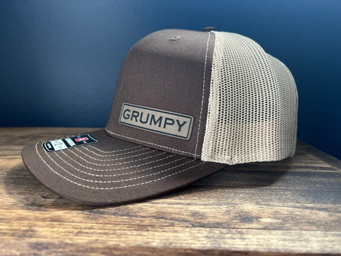 Grumpy Hat | Custom Grumpy Gift | Snapback Hat | Grumpy | Grumpy Baseball Cap | Trucker Hat | Gifts for Dad | Patch Hat | Grandpa | Funny|