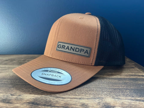 Grandpa Hat | Custom Grandpa Gift | Snapback Hat | Grandpa | Grandpa Baseball Cap | Trucker Hat | Gifts for Dad | Patch Hat| Funny|