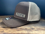 Pops Hat | Custom Pops Gift | Snapback Hat | Pops | Pops Baseball Cap | Trucker Hat | Gifts for Dad | Patch Hat | Dad | Parents | Grandpa